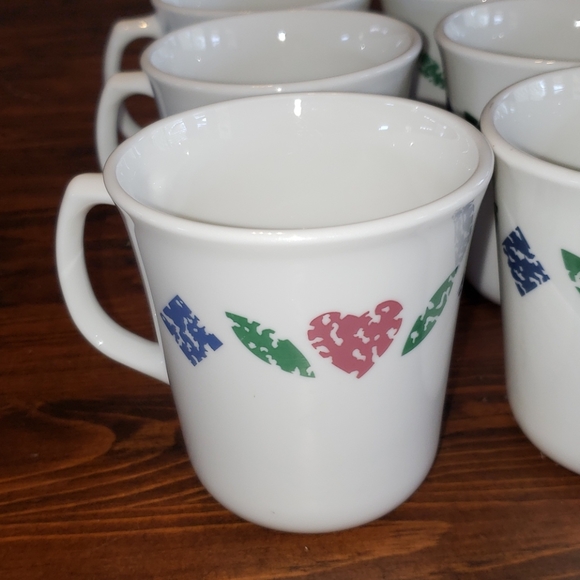 Vintage Corning Quilt Patchwork Mugs - Picture 2 of 10